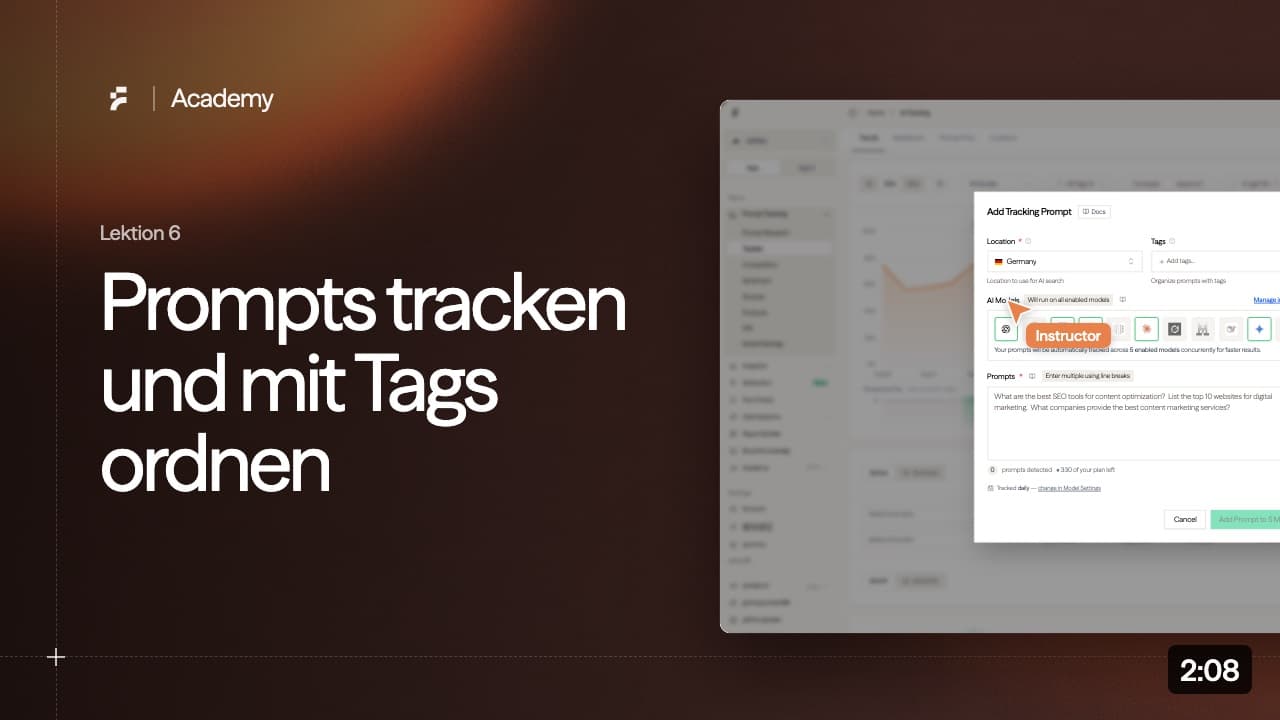 Lektion 6: Prompts tracken & taggen