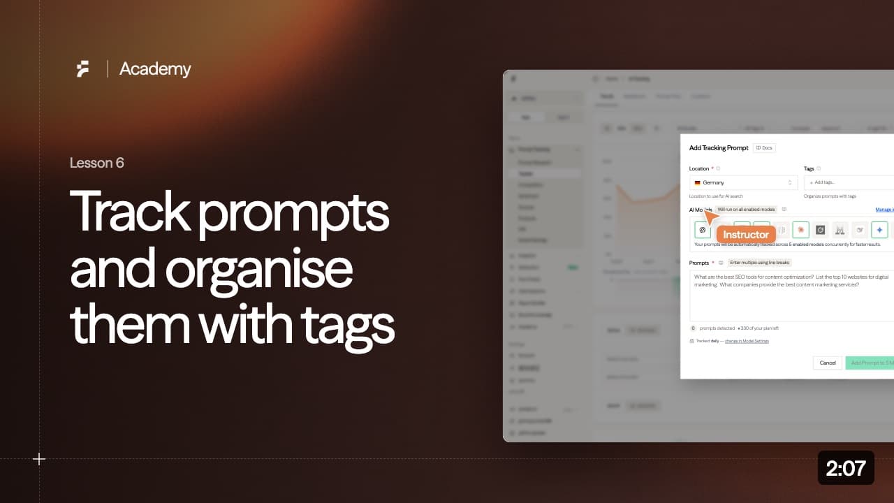 Lesson 6: Track and tag prompts