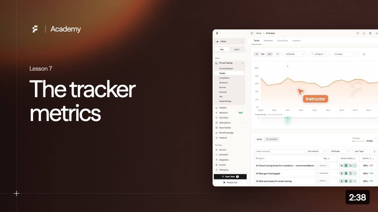 Lesson 7: The tracker metrics