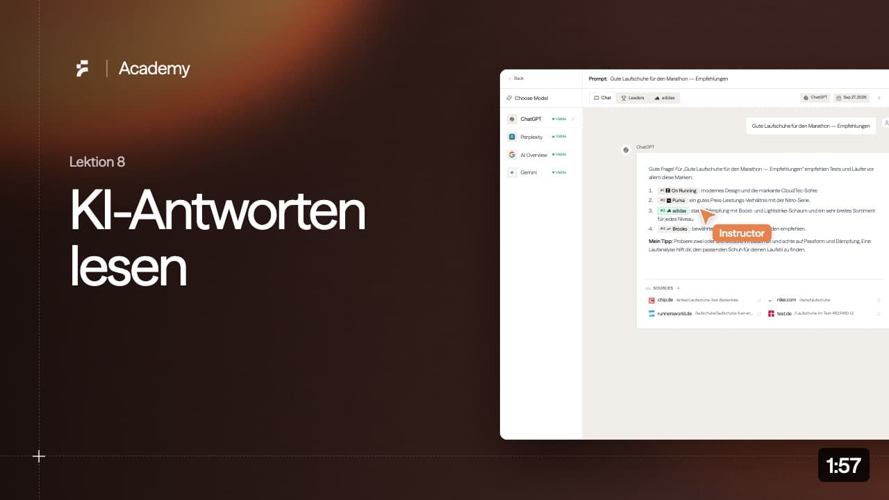 Lektion 8: KI-Antworten lesen