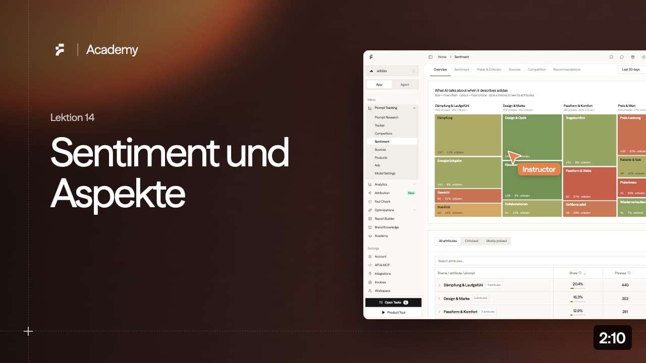 Lektion 14: Sentiment und Aspekte