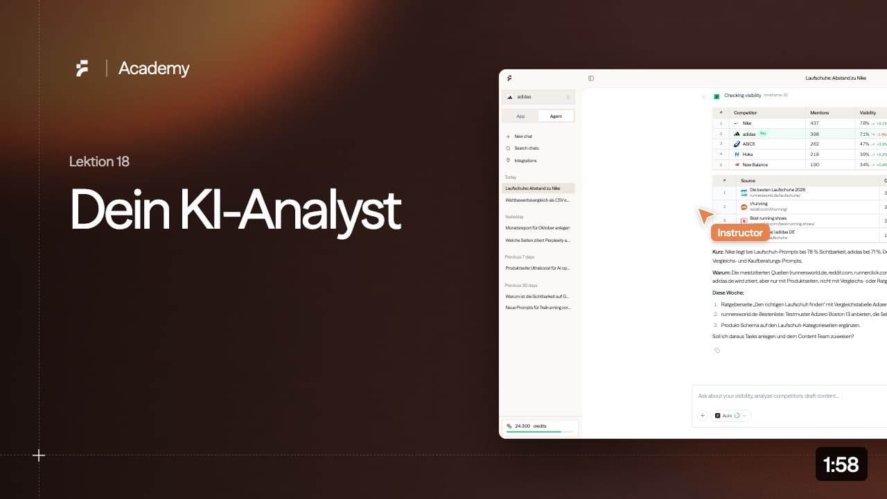 Lektion 18: Dein KI-Analyst