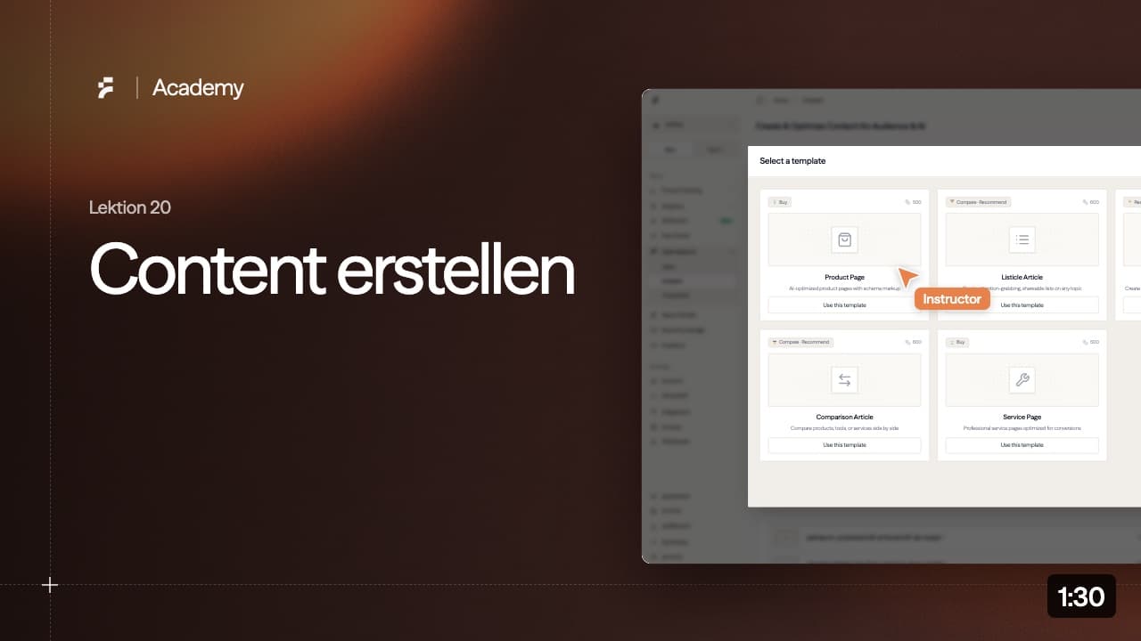Lektion 20: Content erstellen