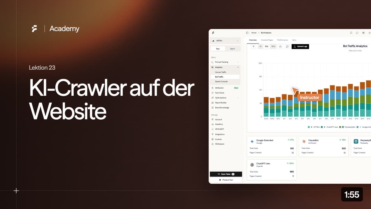 Lektion 23: KI-Crawler auf der Website