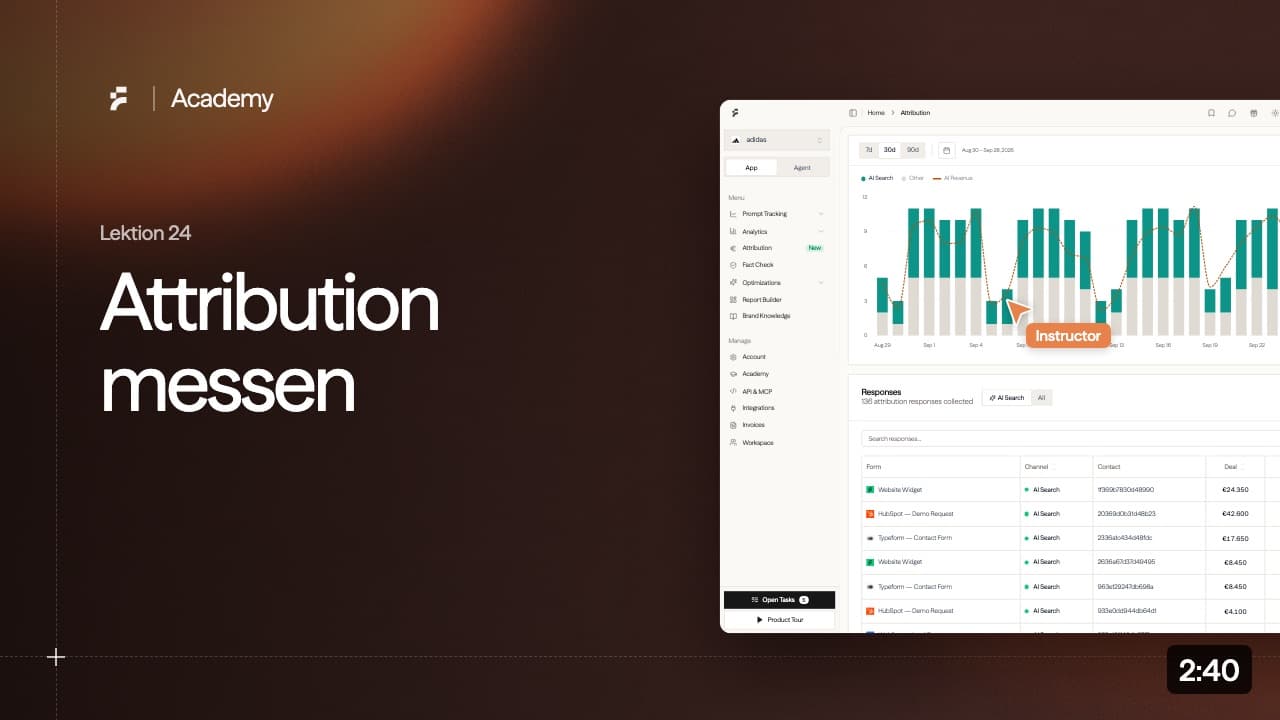 Lektion 24: Attribution messen