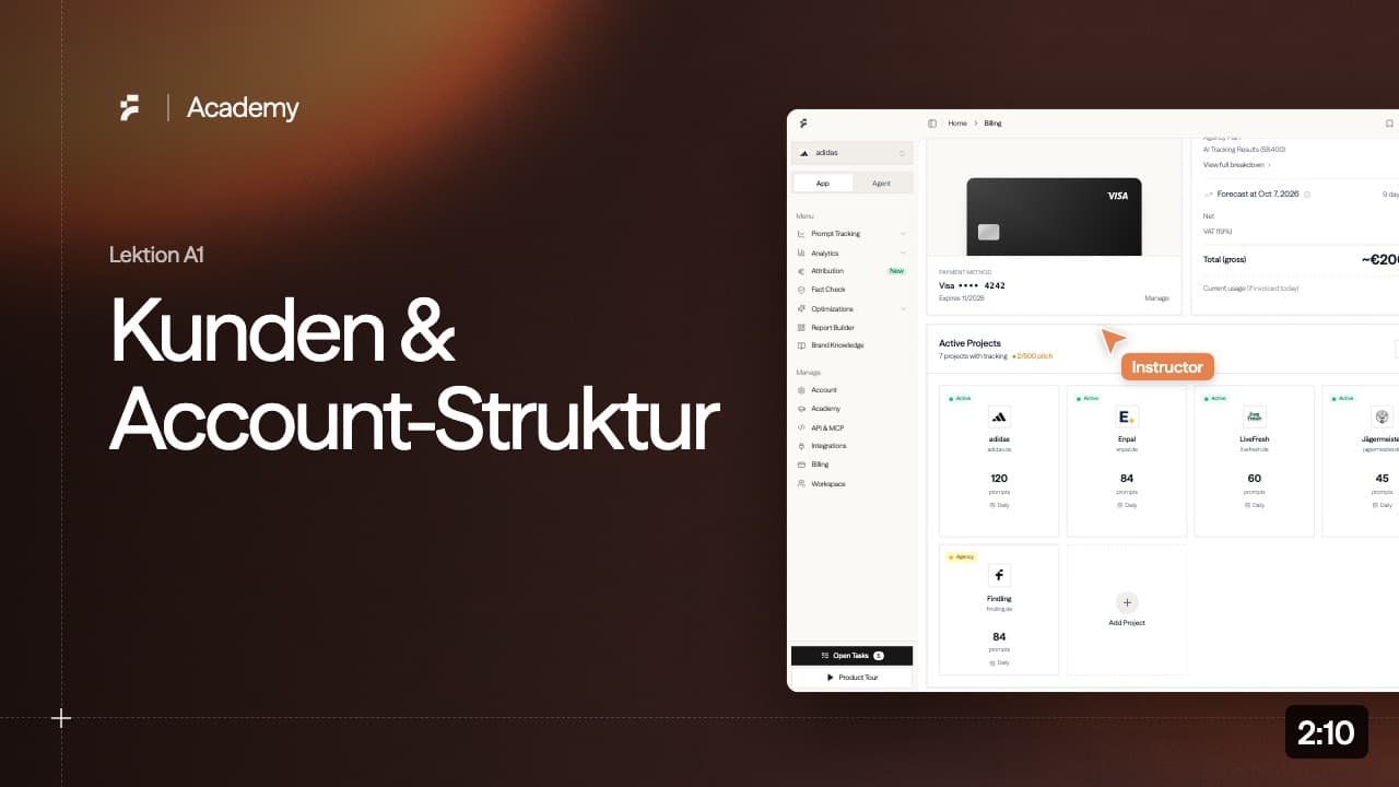 Lektion A1: Kunden & Account-Struktur