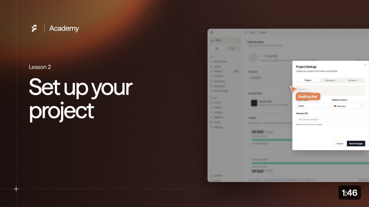 Lesson 2: Set up your project