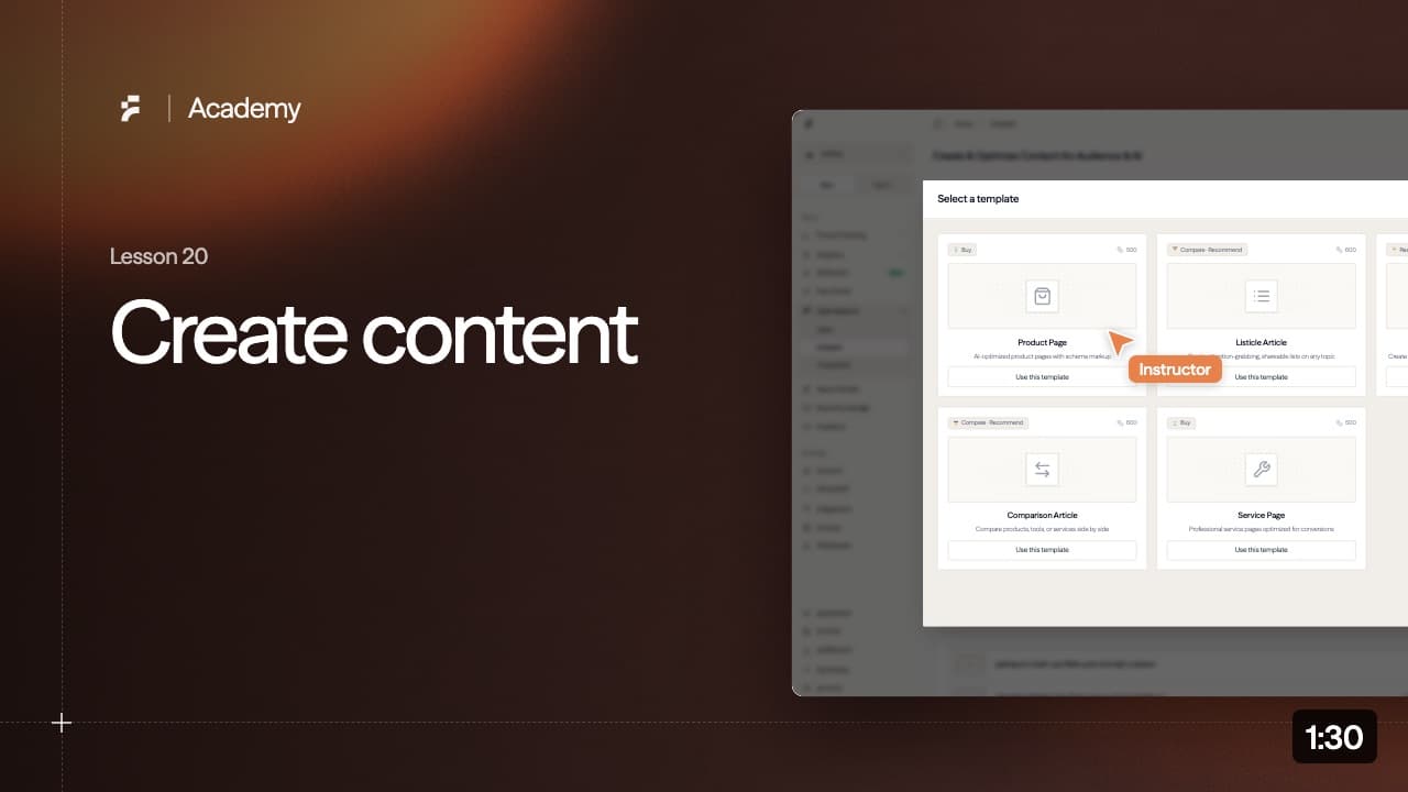 Lesson 20: Create content