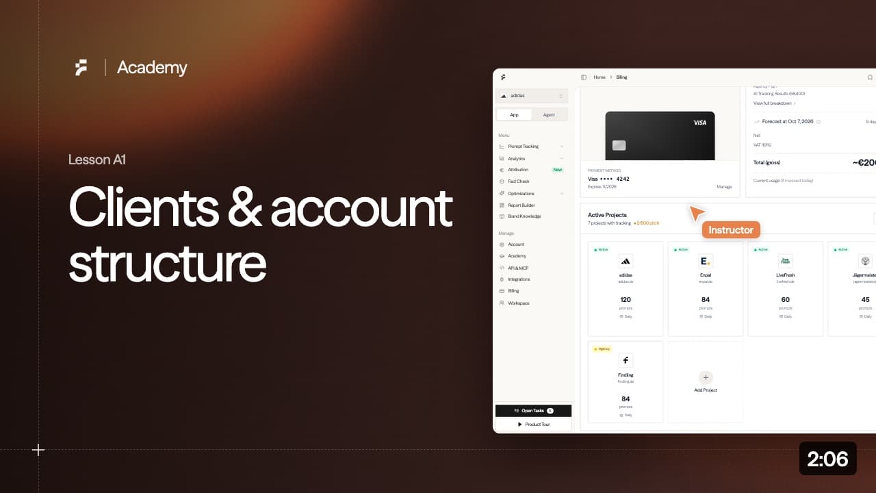 Lesson A1: Clients & account structure